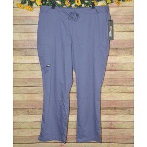 NWT Grey’s Anatomy Barco Gray Scrub Pants Women's Size 3X 3XL Straight Leg Soft